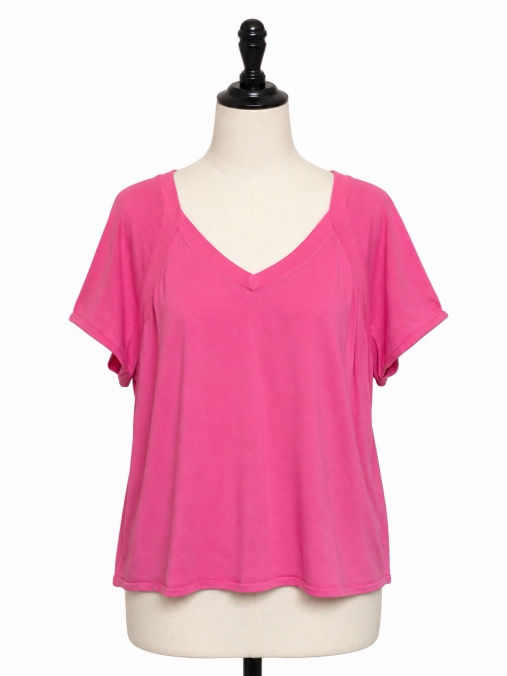 Talbots Woman Size 3X Pink V Neck Short Sleeve Women’s Top